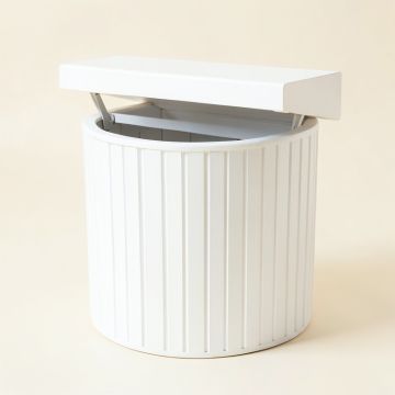 Glen Canyon Closed Garden Compost Bin - White (synthetic illustration; no displayed measurements)