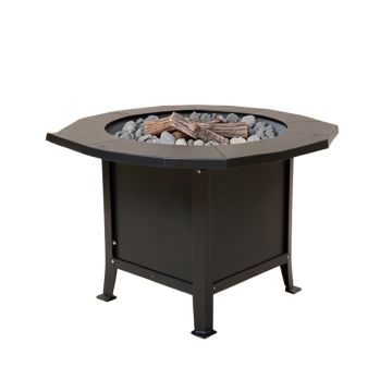 Hamilton Steel Wood Burning Fire Pit Table