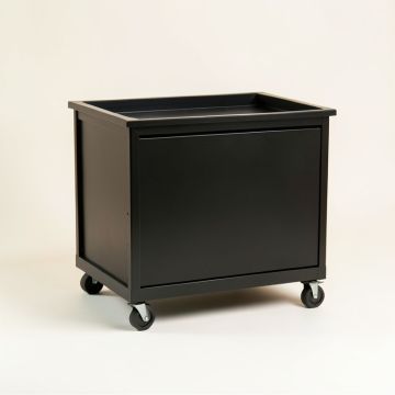 Vale Dell Empty Rolling Workshop Cart - Black (synthetic illustration; no displayed measurements)