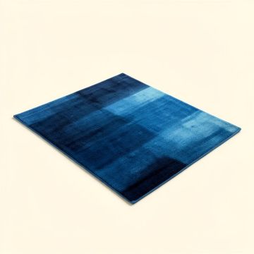 Modern Abstract Blue Ombre Abrash Runner (synthetic illustration; no displayed measurements)