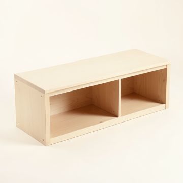 Cove Edge Shoe Storage Bench - Ivory (synthetic illustration; no displayed measurements)