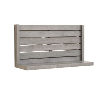 Birch Edge Wall-Mounted Entryway Organizer Shelf - Gray