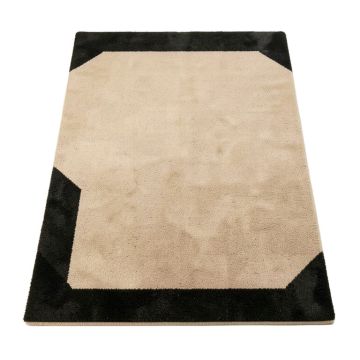 Chad Beige/Black Area Rug