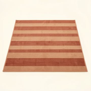 Pine Arc Rectangular Outdoor Rug - Terracotta (synthetic illustration; no displayed measurements)
