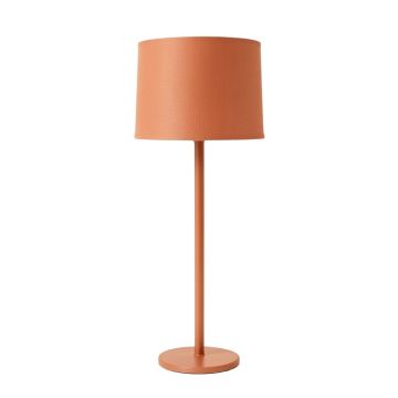 Lake Arc Floor Lamp With A Plain Fabric Shade