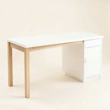 Harbor Bridge Empty Workshop Workbench - White (synthetic illustration; no displayed measurements)