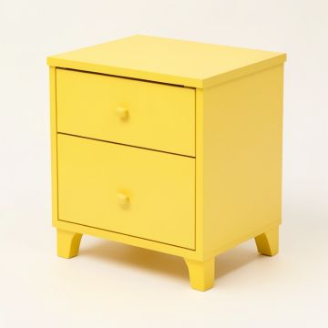 Catton 1 - Drawer Nightstand In Yellow (synthetic illustration; no displayed measurements)