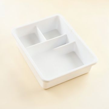 Vale Bend Empty Pantry Drawer Organizer Insert - White (synthetic illustration; no displayed measurements)