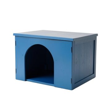 Vale Crossing Empty Furniture-Style Litter Enclosure - Blue