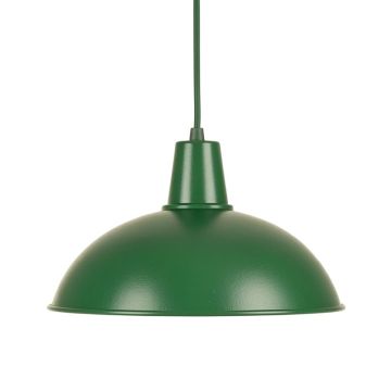 Flint Bluff Pendant Light Suspended From One Plain Cable - Green