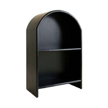 Ash Crest Freestanding Bookcase - Black