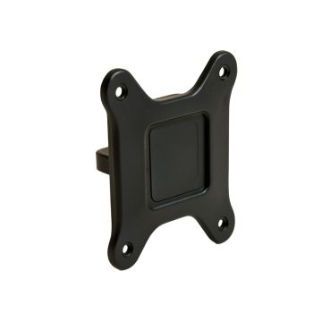 Black Fixed Desktop Mount For Holds Up To 110 Lbs