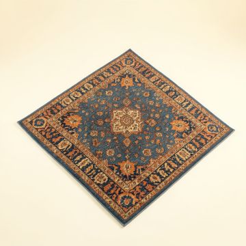Arteaga Oriental Blue/Orange Area Rug (synthetic illustration; no displayed measurements)
