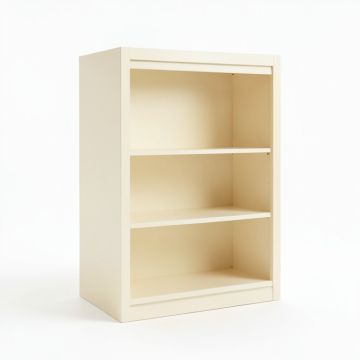 Olive Bluff Freestanding Bookcase - Cream (synthetic illustration; no displayed measurements)