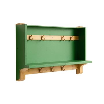 Meadow Dale Wall-Mounted Entryway Organizer Shelf - Green