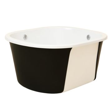 Daphne 59 '' X 30 '' Freestanding Soaking Fiberglass Bathtub