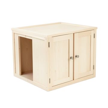 Bay Crest Empty Furniture-Style Litter Enclosure - Ivory