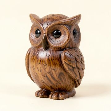 Herculaneum Ceramic Faux Grain Owl (synthetic illustration; no displayed measurements)