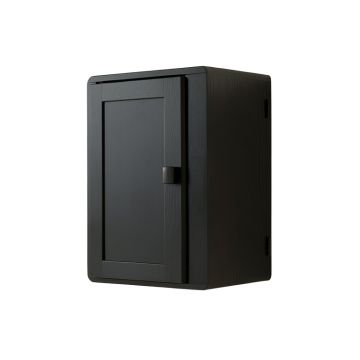 River Canyon Wall-Mounted Laundry Cabinet - Black