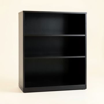 Bay Edge Freestanding Bookcase - Black (synthetic illustration; no displayed measurements)