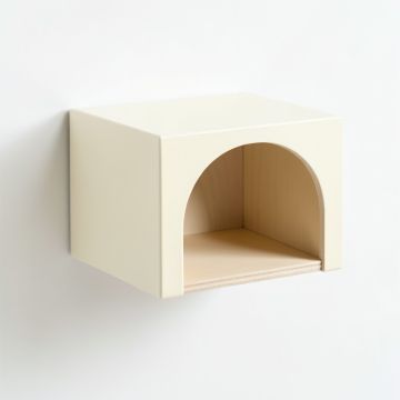 Aspen Branch Wall-Mounted Cat Perch - Cream (synthetic illustration; no displayed measurements)