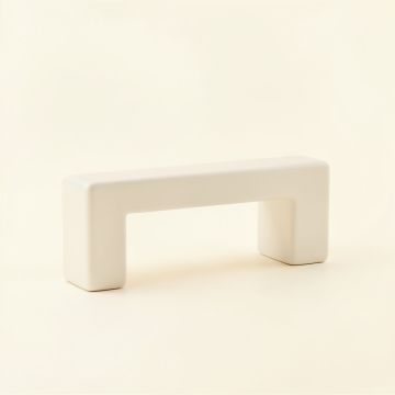 Dune Bluff Cabinet Handle Without Packaging - White (synthetic illustration; no displayed measurements)