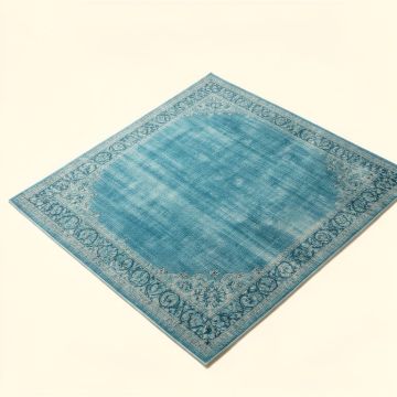 Maja Bohemian Trellis Ocean Blue Indoor/Outdoor Area Rug (synthetic illustration; no displayed measurements)