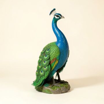 Cankton Colorful Peacock Statue (synthetic illustration; no displayed measurements)
