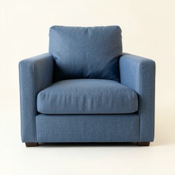 Moss Crest Upholstered Armchair - Blue (synthetic illustration; no displayed measurements)