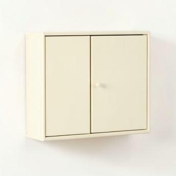 Flint Crest Wall-Mounted Entry Cabinet - Cream (synthetic illustration; no displayed measurements)