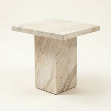 Arkadelphia Marble End Table (synthetic illustration; no displayed measurements)