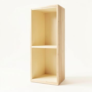 Hazel Dell Narrow Cubby Tower - Cream (synthetic illustration; no displayed measurements)