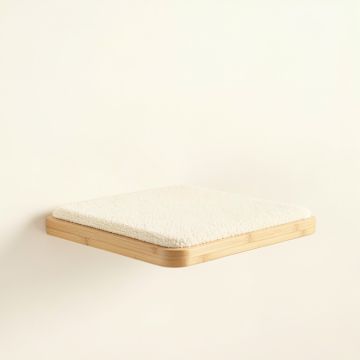 Lake Crest Wall-Mounted Cat Perch - Ivory (synthetic illustration; no displayed measurements)