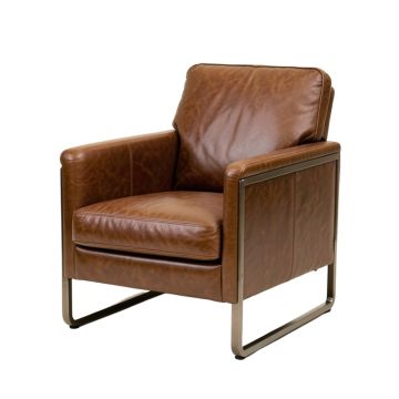 Melfa 30 '' Wide Genuine Leather Armchair