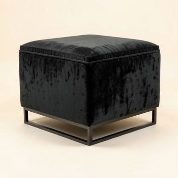 Shela 26.75 '' Velvet Cocktail Ottoman (synthetic illustration; no displayed measurements)
