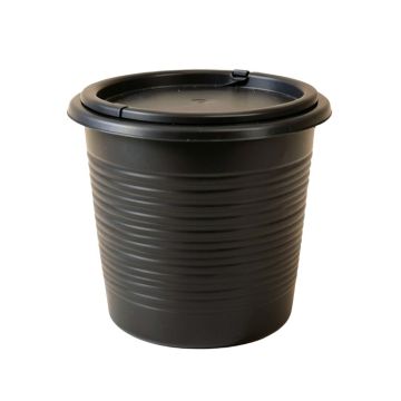 Slate Arc Closed Garden Compost Bin - Black