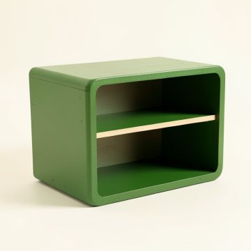 Elm Arc Low Toy Storage Unit - Green (synthetic illustration; no displayed measurements)