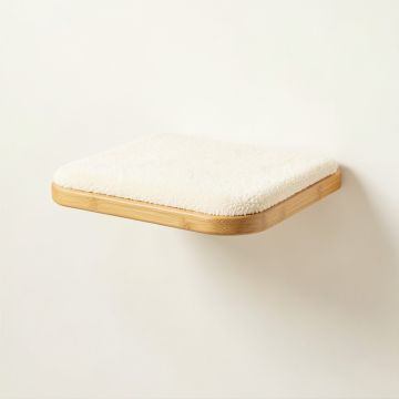 Dune Crest Wall-Mounted Cat Perch - Ivory (synthetic illustration; no displayed measurements)