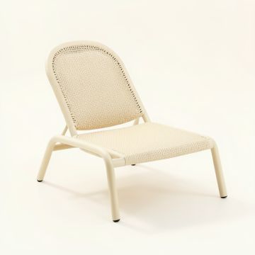 Sage Brook Outdoor Lounge Chair - Cream (synthetic illustration; no displayed measurements)