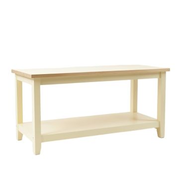 Cedar Branch Empty Workshop Workbench - Cream