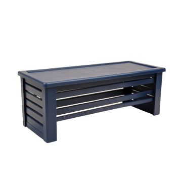 Summit Bluff Narrow Outdoor Storage Bench - Navy (synthetic illustration; no displayed measurements)