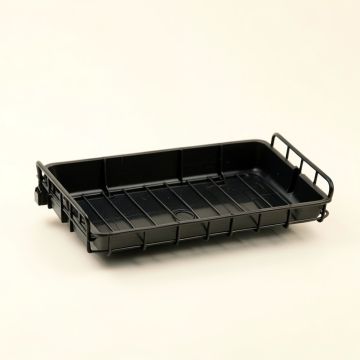 Slate Branch Empty Under-Desk Cable Tray - Black (synthetic illustration; no displayed measurements)