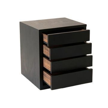 Vale Crest Small-Parts Storage Drawer Cabinet - Black