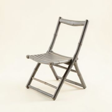 Elm Crest Folding Outdoor Chair - Gray (synthetic illustration; no displayed measurements)