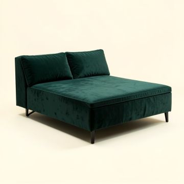 43.3 '' Velvet Armless Sofa Bed (synthetic illustration; no displayed measurements)