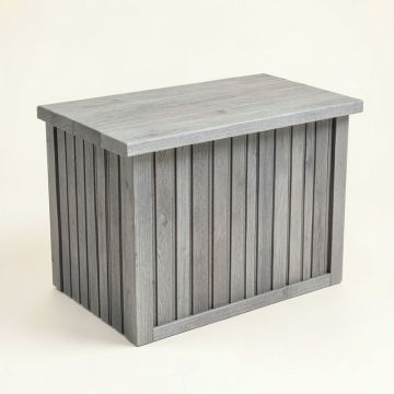 Oak Bridge Closed Outdoor Storage Box - Gray (synthetic illustration; no displayed measurements)