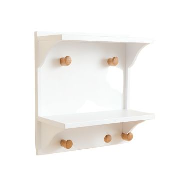 Ash Arc Wall-Mounted Entryway Organizer Shelf