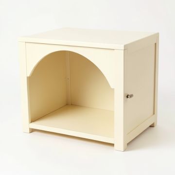 Cove Branch Empty Furniture-Style Litter Enclosure - Cream (synthetic illustration; no displayed measurements)