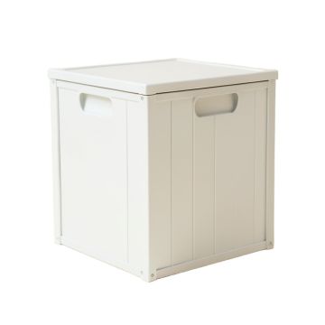 River Branch Closed Outdoor Storage Box - White (synthetic illustration; no displayed measurements)