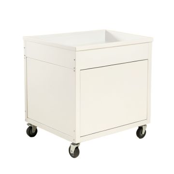 Laurel Bluff Empty Rolling Workshop Cart - White